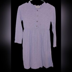Besser Bay Girls Size 8-10 Purple Long Sleeve Dress